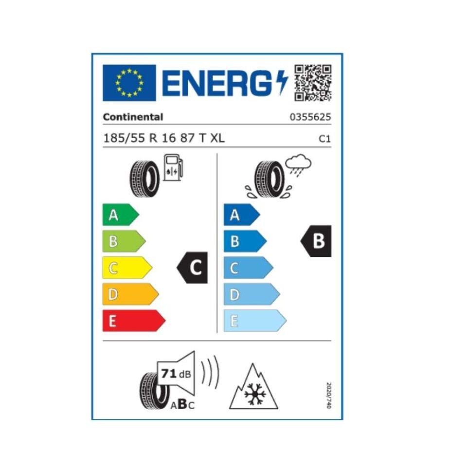 Continental 185/55R16 Winter Contact Ts870 Xl 87T (Üretim Yılı:2025)