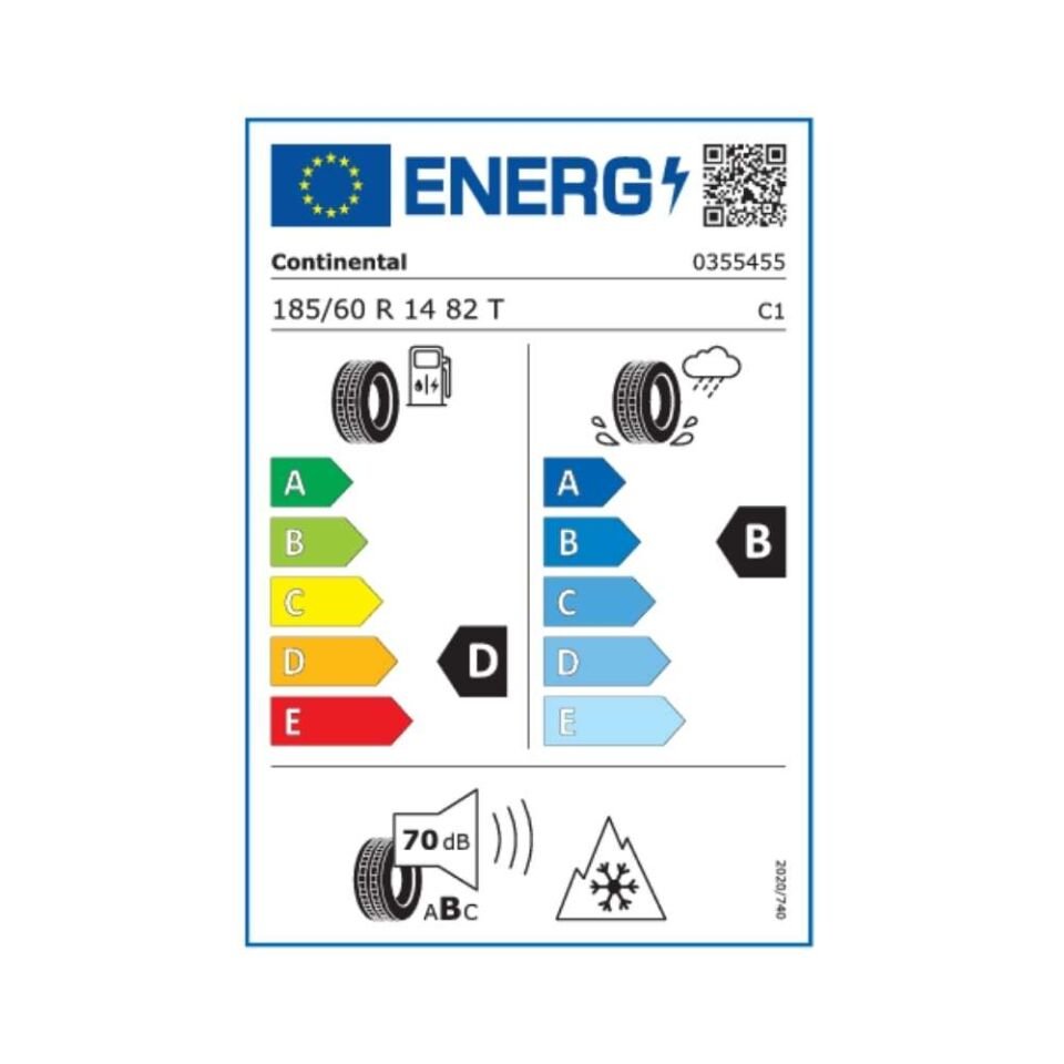 Continental 185/60R14 Winter Contact Ts870 82T (Üretim Yılı:2025)