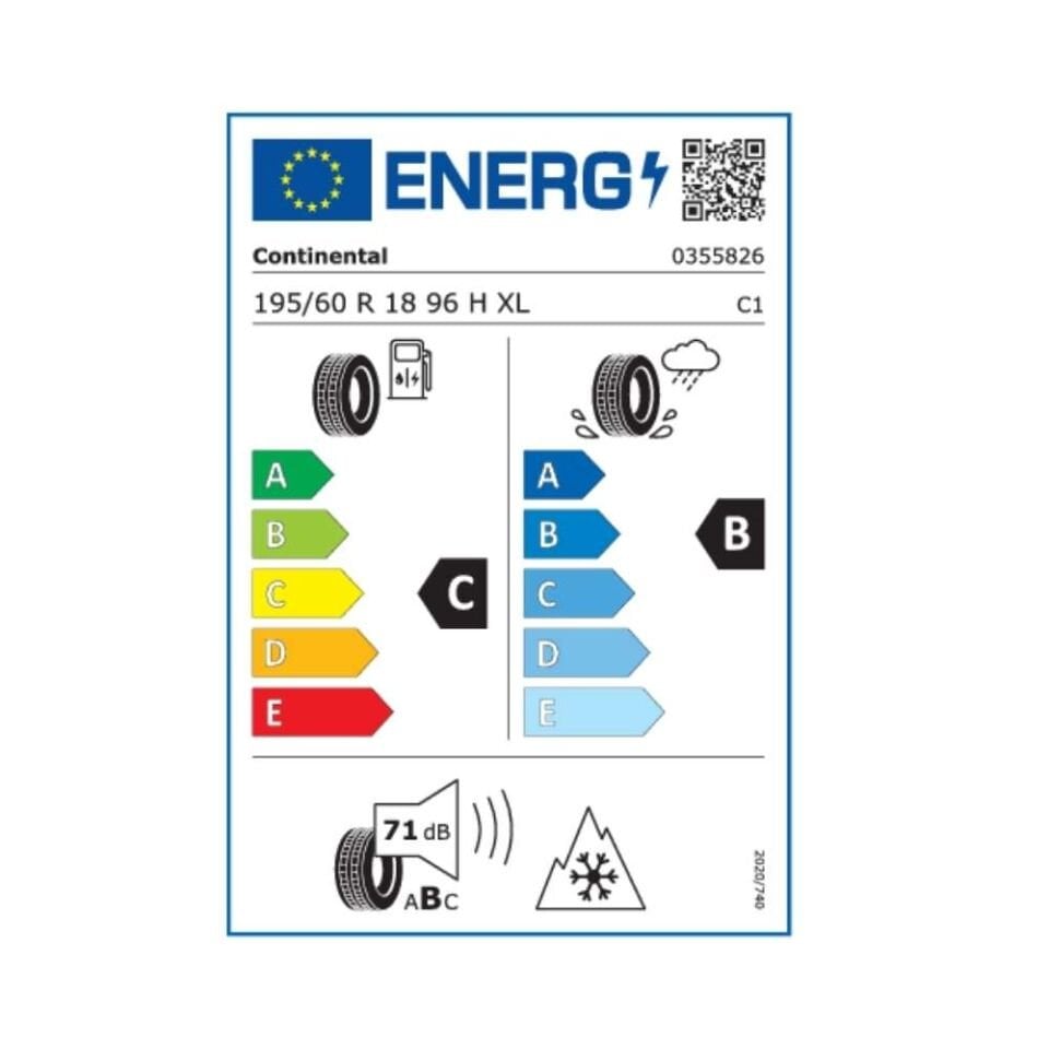 Continental WinterContact TS 870 P 195/60 R18 96H XL FR  (Üretim Yılı:2024)