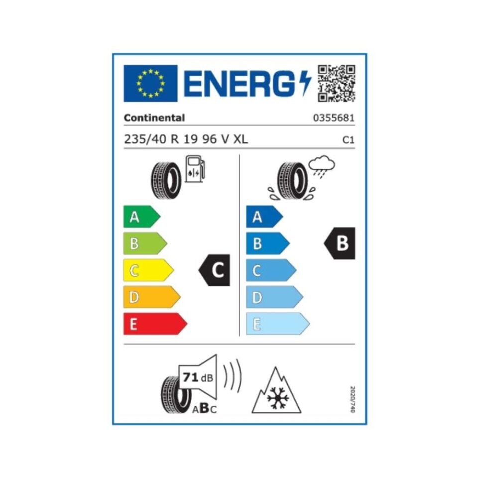 Continental 235/40R19 Winter Contact Ts870 Xl 96V (Üretim Yılı:2025)