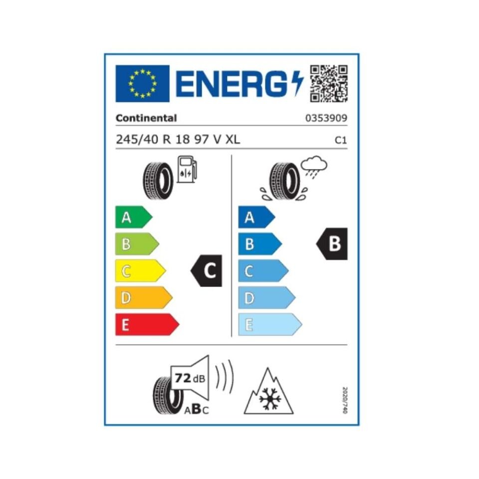 Continental 245/40R18 Winter Contact Xl Ts850 97V (Üretim Yılı:2025)