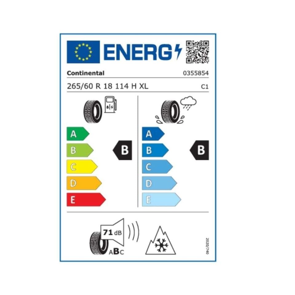 Continental 265/60R18 Winter Contact Ts870 Xl 114H (Üretim Yılı:2025)