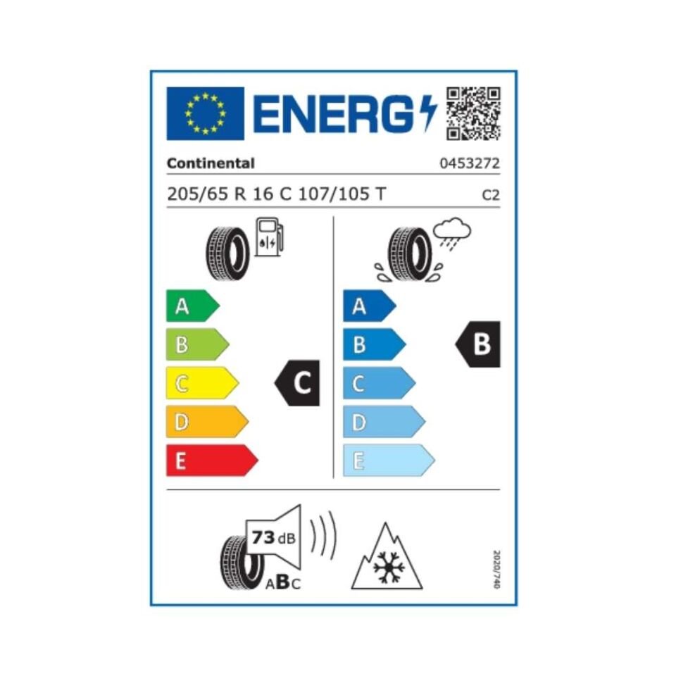 Continental VanContact Winter 205/65 R16C 107/105T (Üretim Yılı:2025)