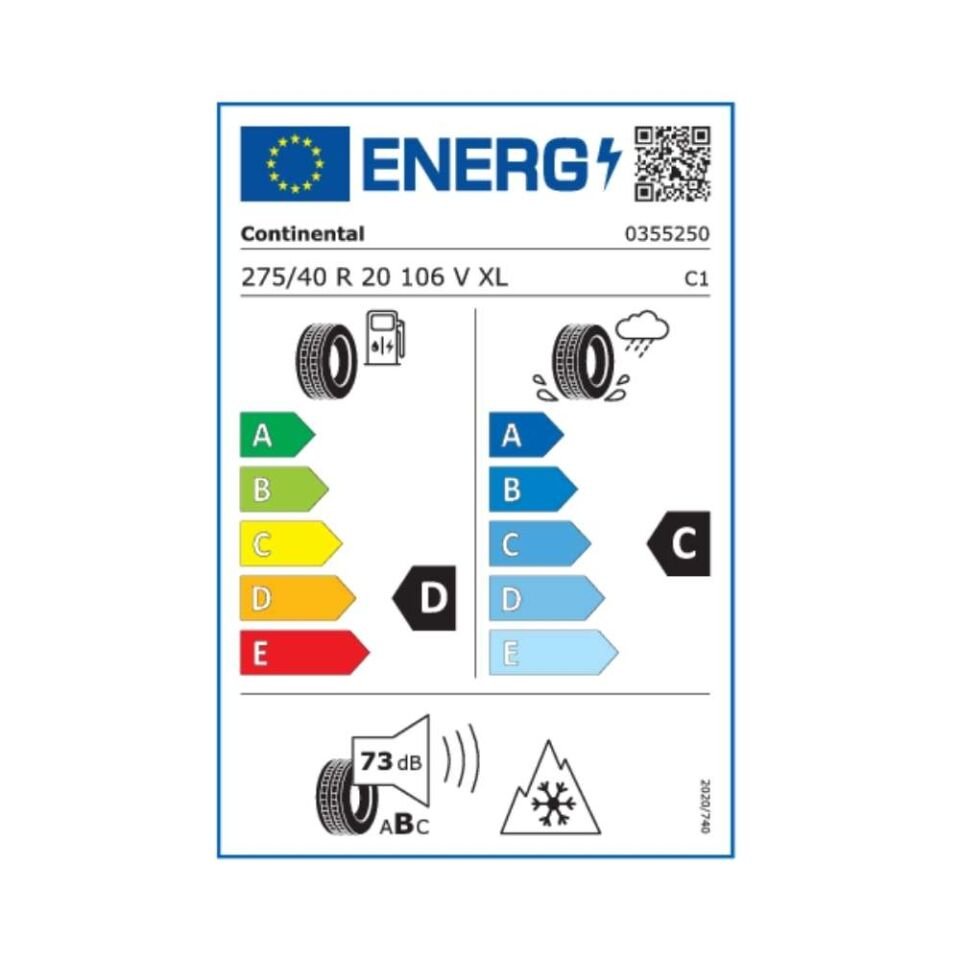 Continental 275/40/20 Winter Contact ts860 SSR106 V (Üretim Yılı:2024)