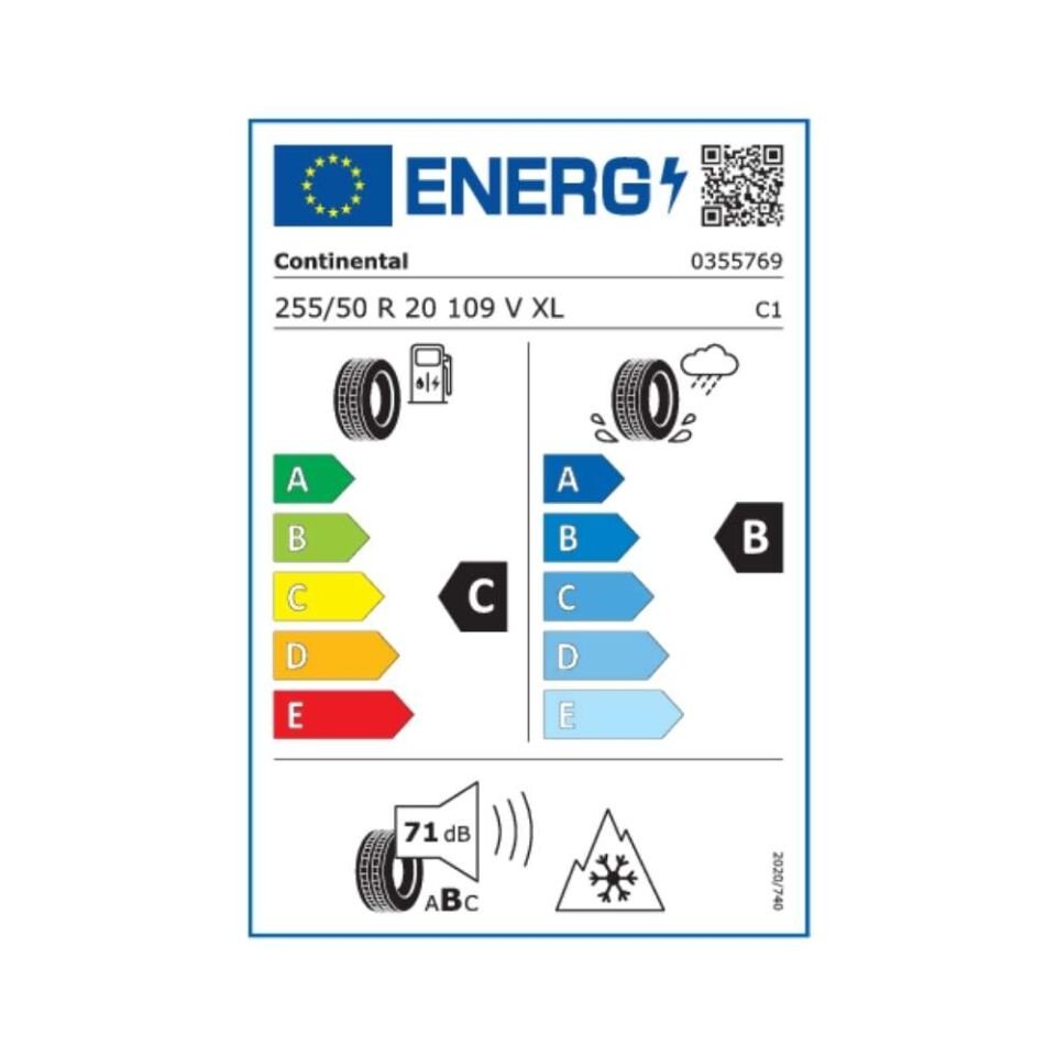 Continental WinterContact TS 870 P 255/50 R20 109V XL FR  (Üretim Yılı:2025)