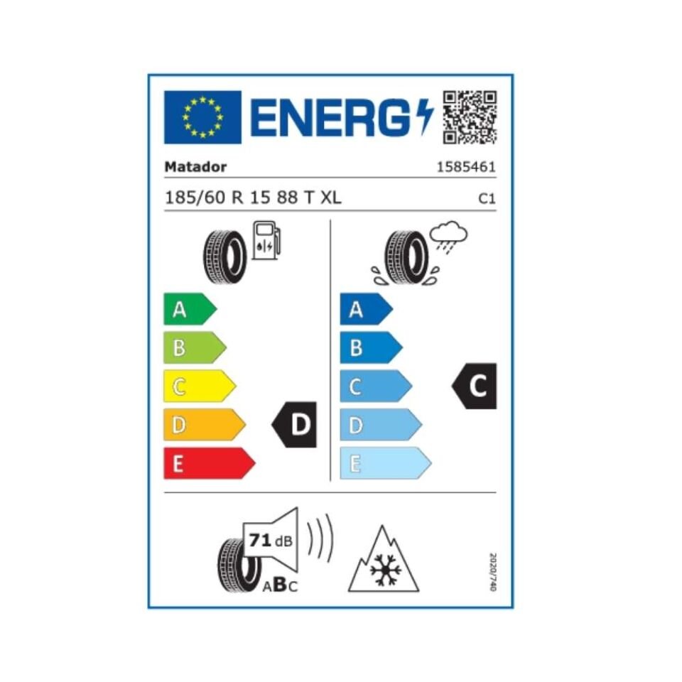 Matador 185/60R15 Nordicca Mp93Xl 88T (Üretim Yılı:2025)