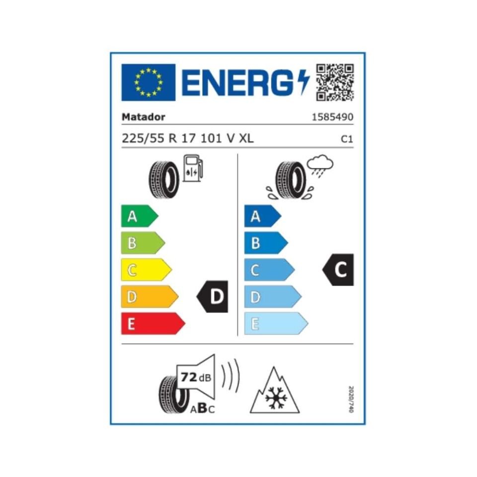 Matador 225/55R17 Nordicca Mp93 Xl Fr 101V (Üretim Yılı:2025)