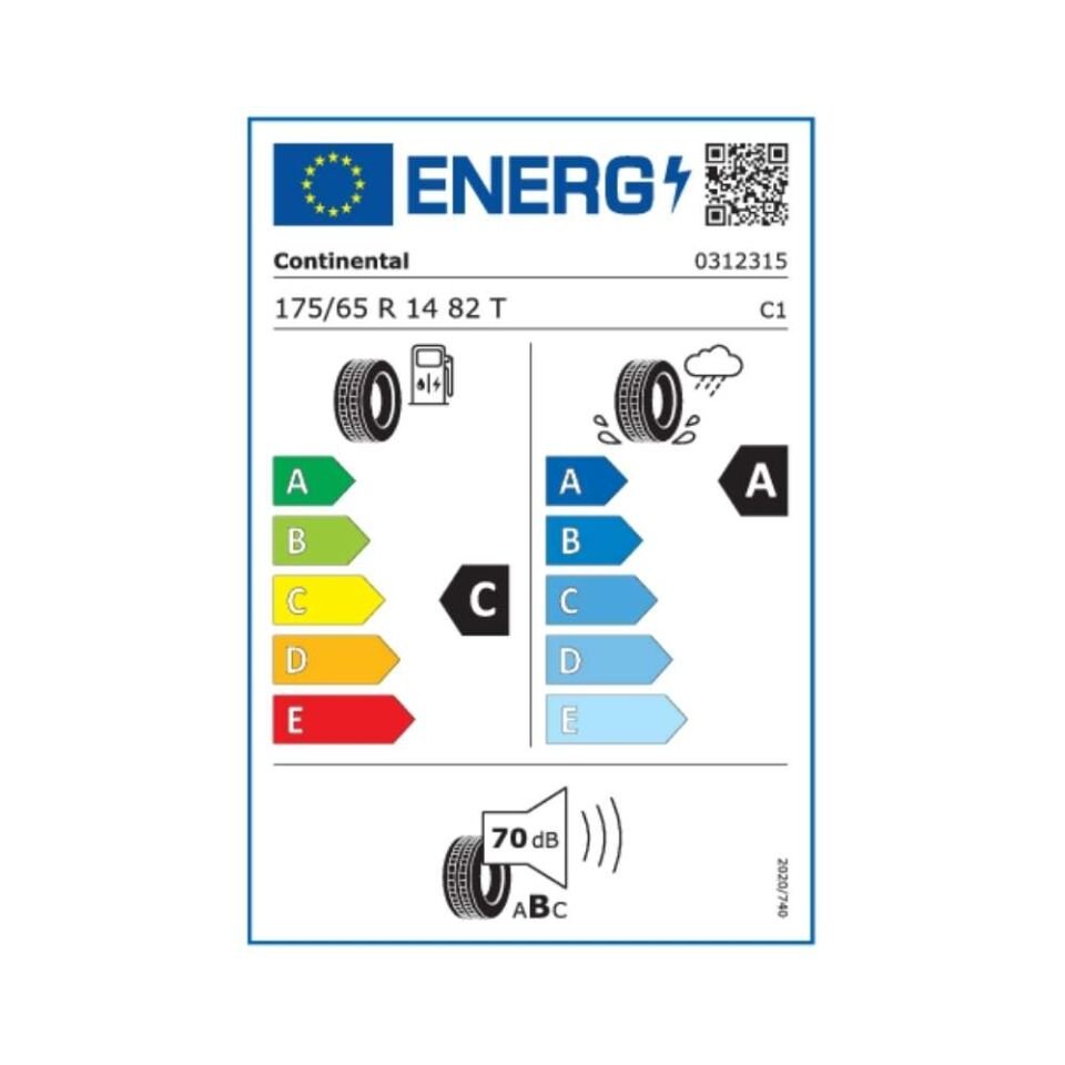 Continental 175/65R14 Ultra Contact 82T (Üretim Yılı:2025)
