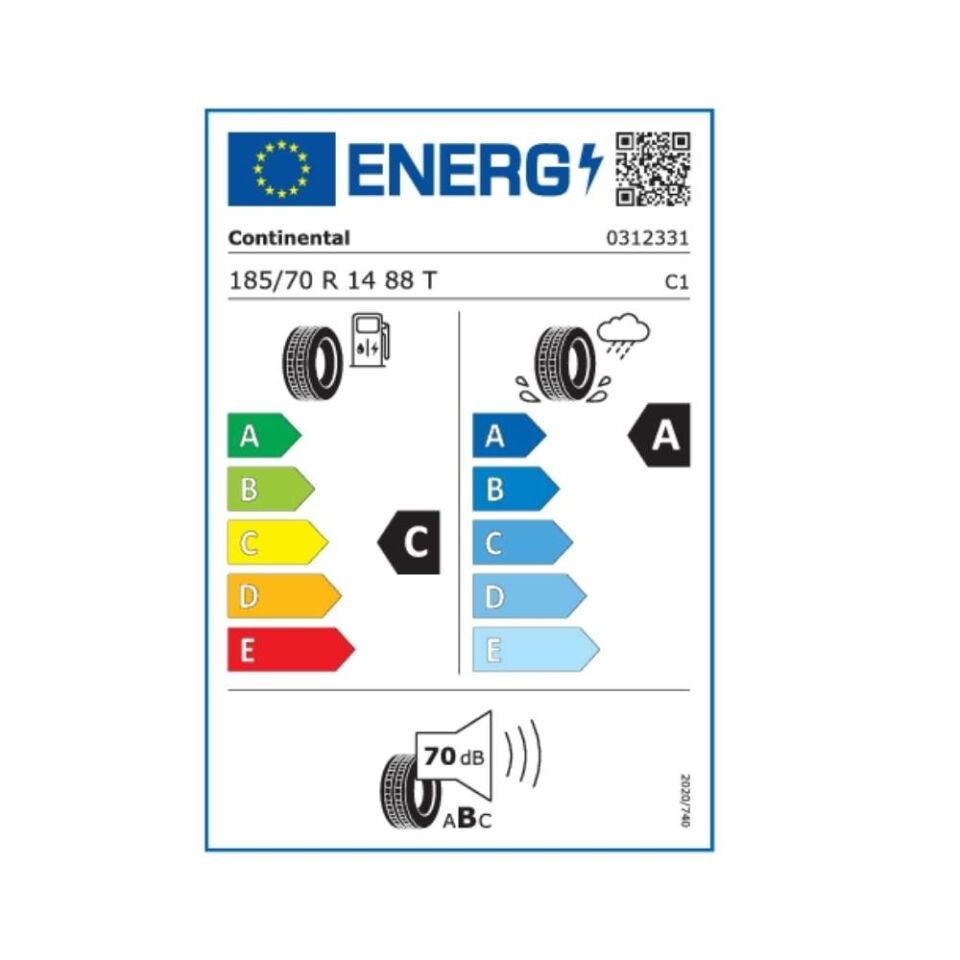 Continental 185/70R14 Ultra Contact 88T (Üretim Yılı:2024)