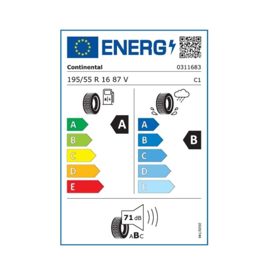 Continental 195/55R16 Eco Contact 6 87V (Üretim Yılı:2024)