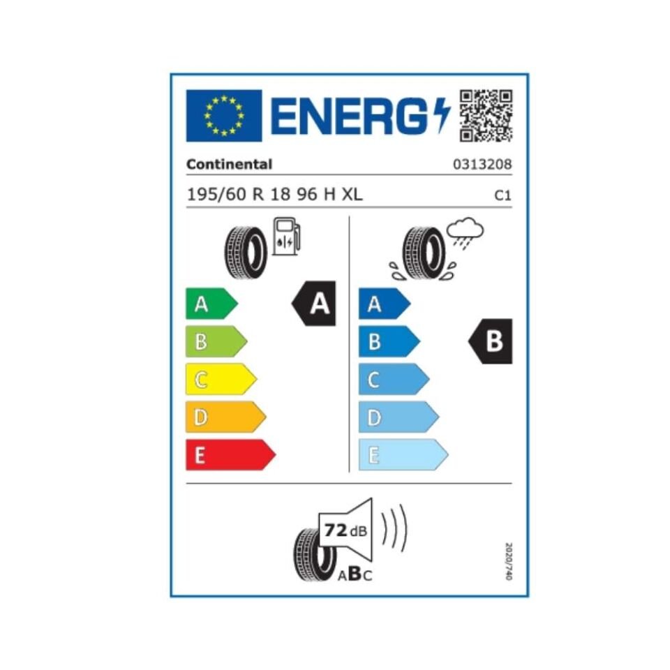 Continental 195/60R18 Eco Contact 6 Xl 96H (Üretim Yılı:2024)