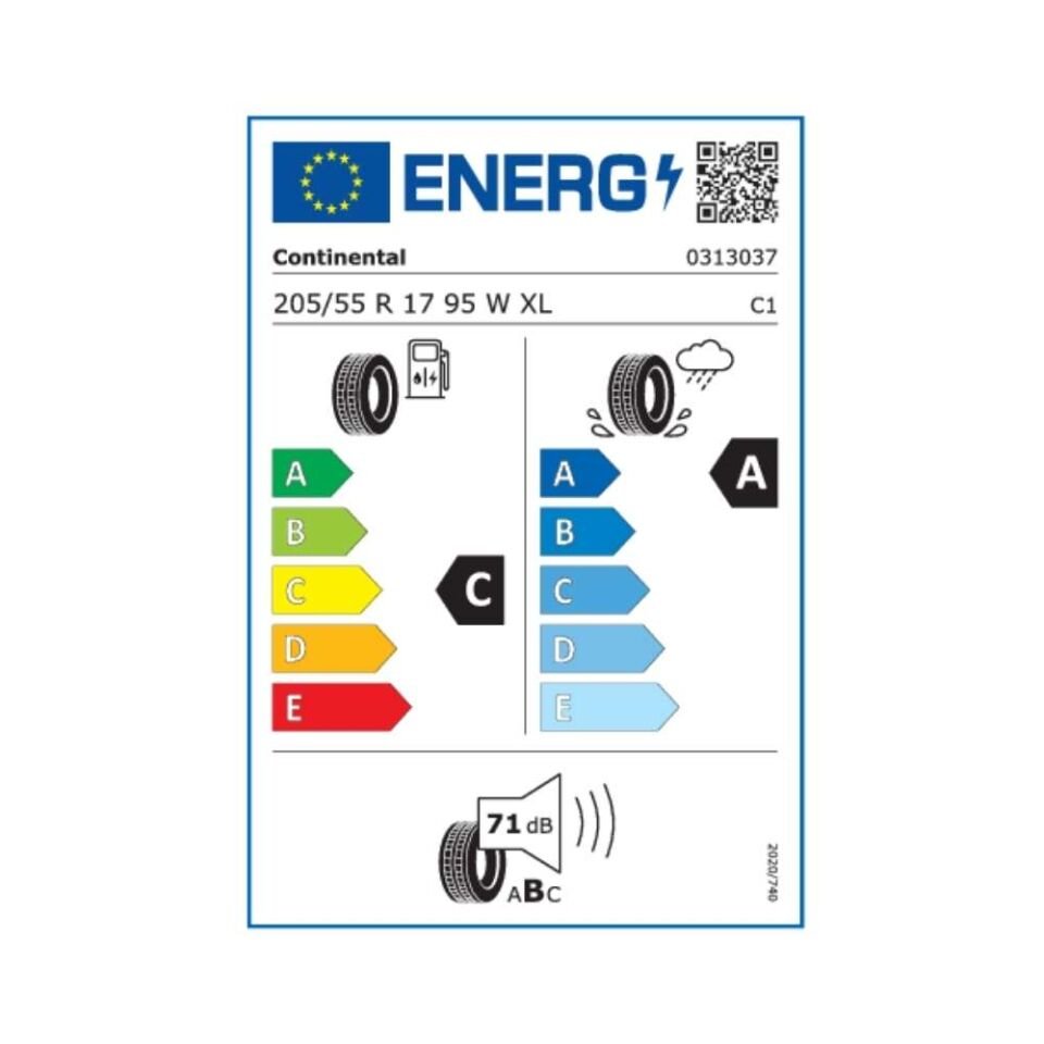 Continental 205/55R17 Premium Contact 7 Xl Fr 95W (Üretim Yılı:2025)