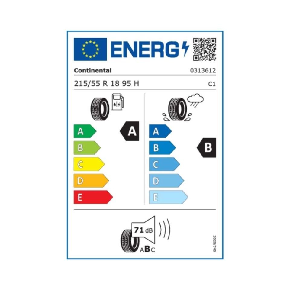 Continental 215/55R18 Eco Contact 6 Q D5 95H (Üretim Yılı:2024)