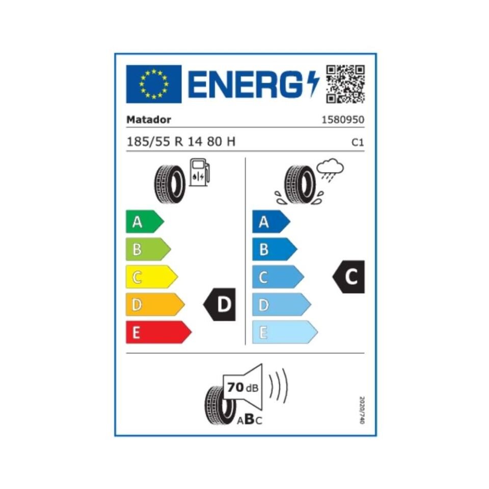 Matador 185/55R14 Hectorra 3 Mp47 80H (Üretim Yılı:2025)