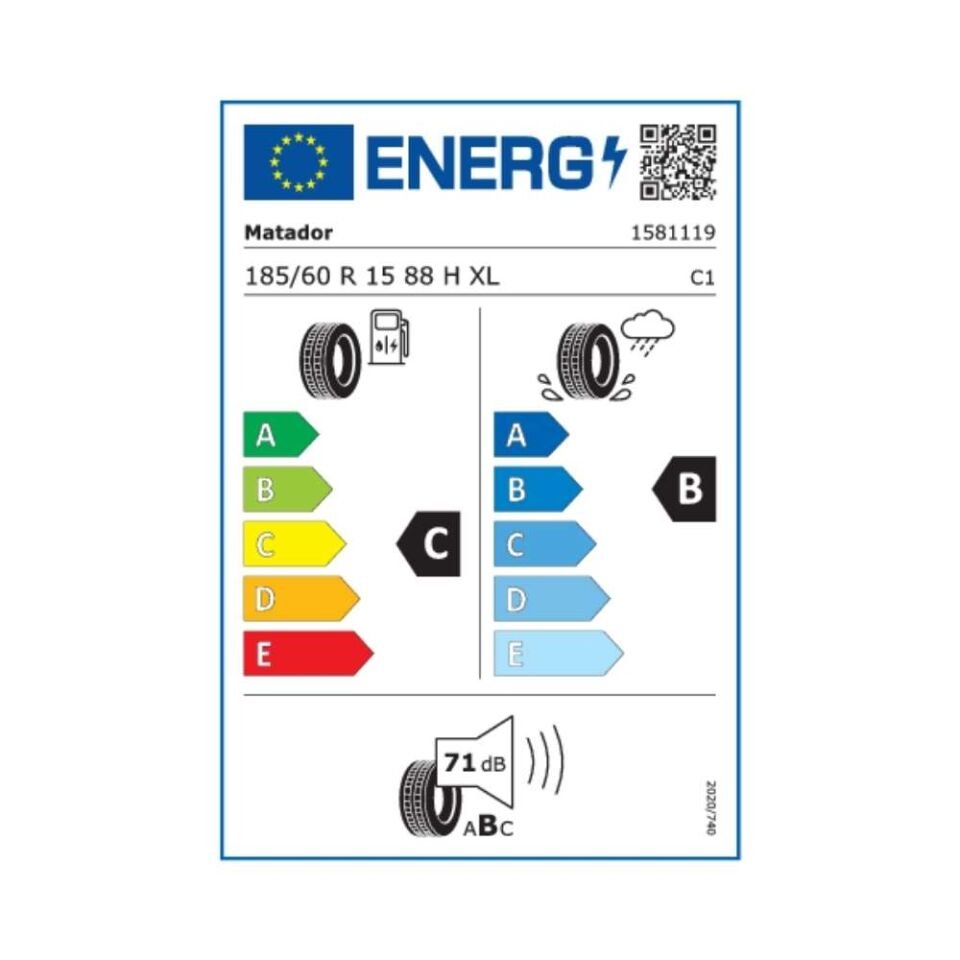 Matador 185/60R15 Hectorra 5 Xl 88H (Üretim Yılı:2025)