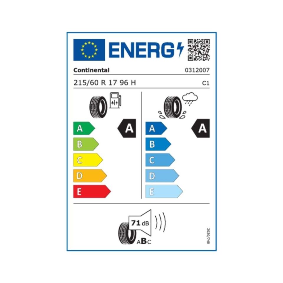 Continental EcoContact 6Q 215/60 R17 96H (Üretim Yılı:2025)