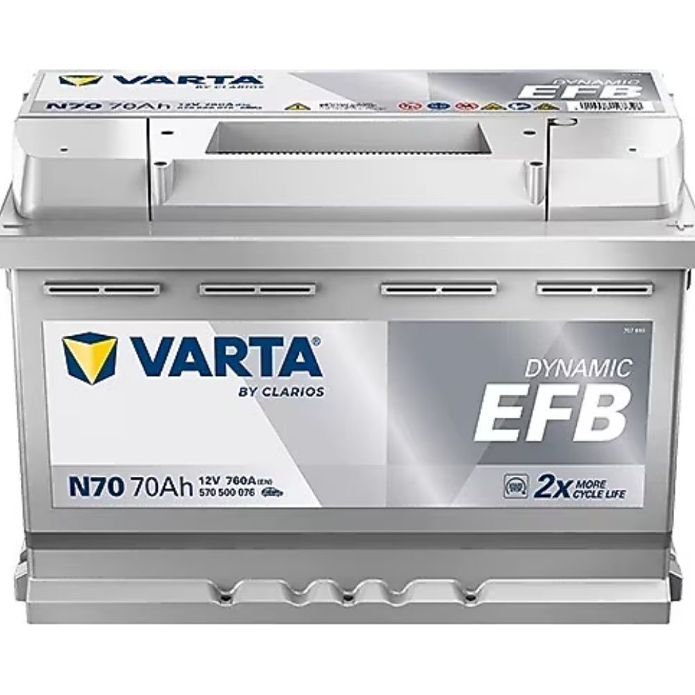 Varta N70 12V 70 Ah 760A Dynamic Sli Start-Stop Efb (Üretim Yılı:2025) ⚠️Eski Akü İadesiz Fiyatıdır