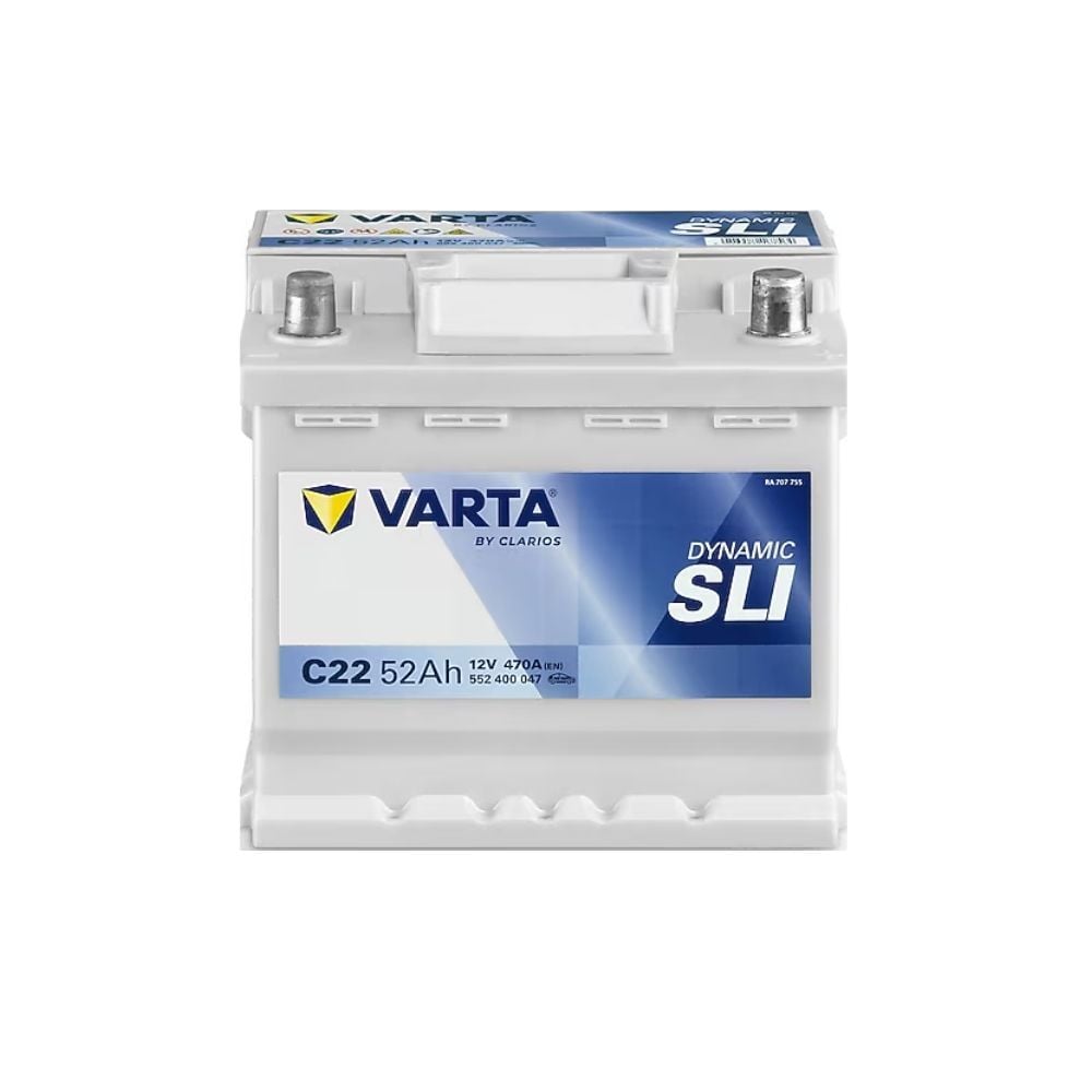 Varta Blue Dynamic C22 12 V 52 Ah 470 CCA Akü (Üretim Yılı:2025)